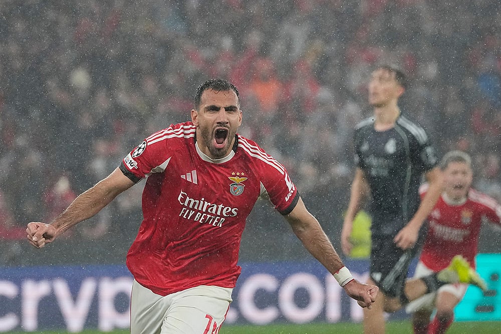 Benfica vs Real Madrid Champions League Soccer-Vangelis Pavlidis