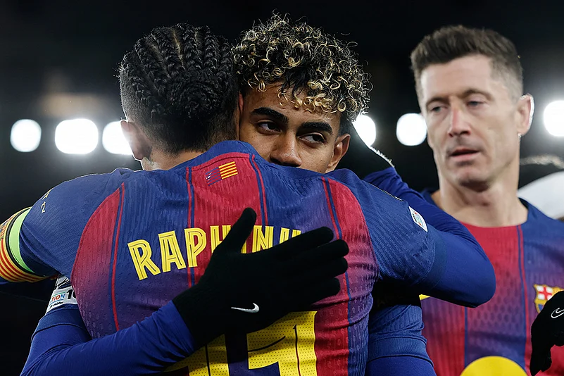 Barcelona vs Copenhagen Champions League Soccer-Raphinha