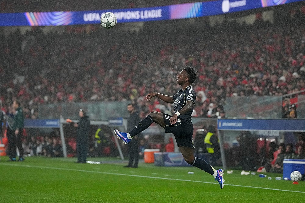 Benfica vs Real Madrid Champions League Soccer-Vinicius Junior