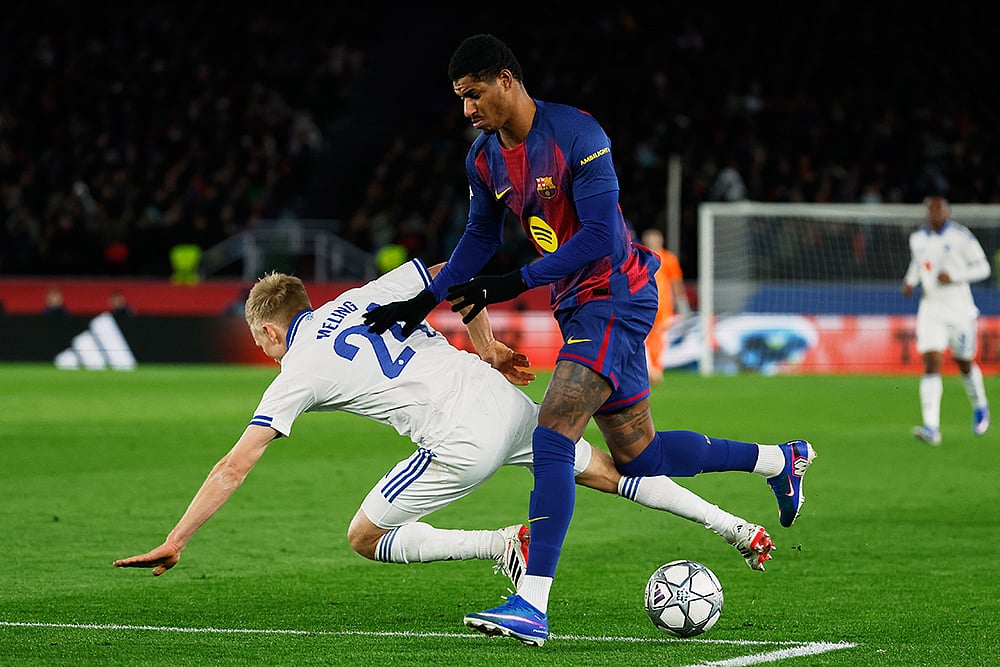 Barcelona vs Copenhagen Champions League Soccer-Birger Meling