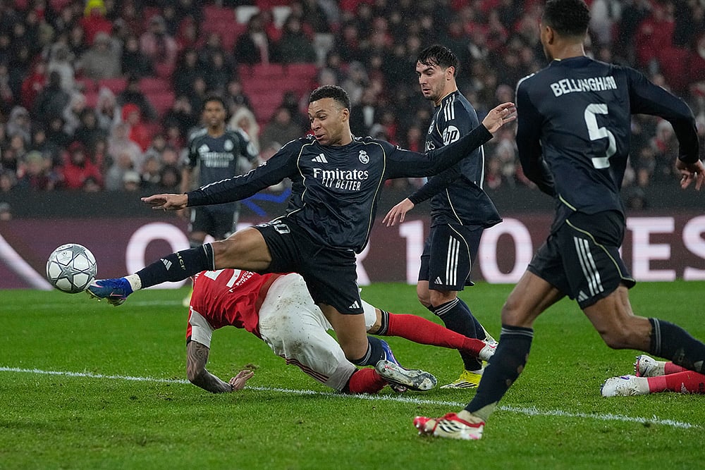 Benfica vs Real Madrid Champions League Soccer-Kylian Mbappe
