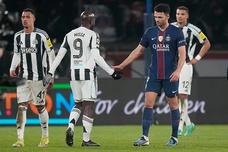 PSG vs Newcastle United Champions League Soccer-Goncalo Ramos