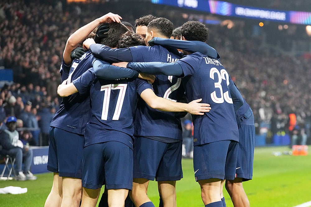 PSG vs Newcastle United Champions League Soccer-Vitinha 