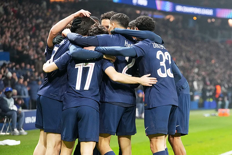 PSG vs Newcastle United Champions League Soccer-Vitinha