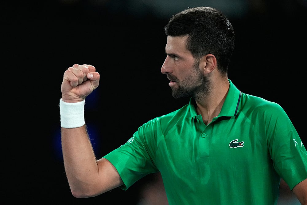 Novak Djokovic Vs Jannik Sinner Australian Open 2026 Semifinal-15