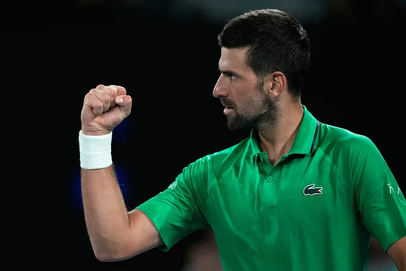 Novak Djokovic Vs Jannik Sinner Australian Open 2026 Semifinal-15