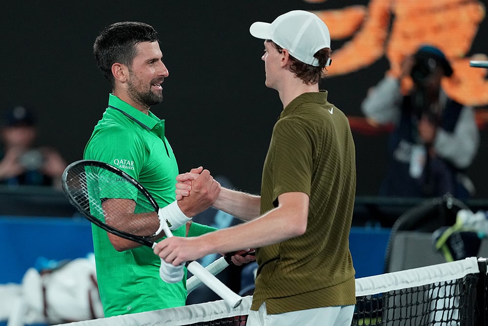 Novak Djokovic Vs Jannik Sinner Australian Open 2026 Semifinal-22