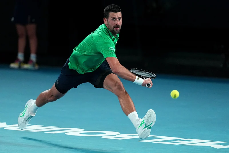 Novak Djokovic Vs Jannik Sinner Australian Open 2026 Semifinal-14