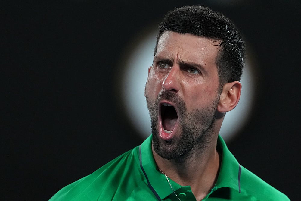 Novak Djokovic Vs Jannik Sinner Australian Open 2026 Semifinal-20