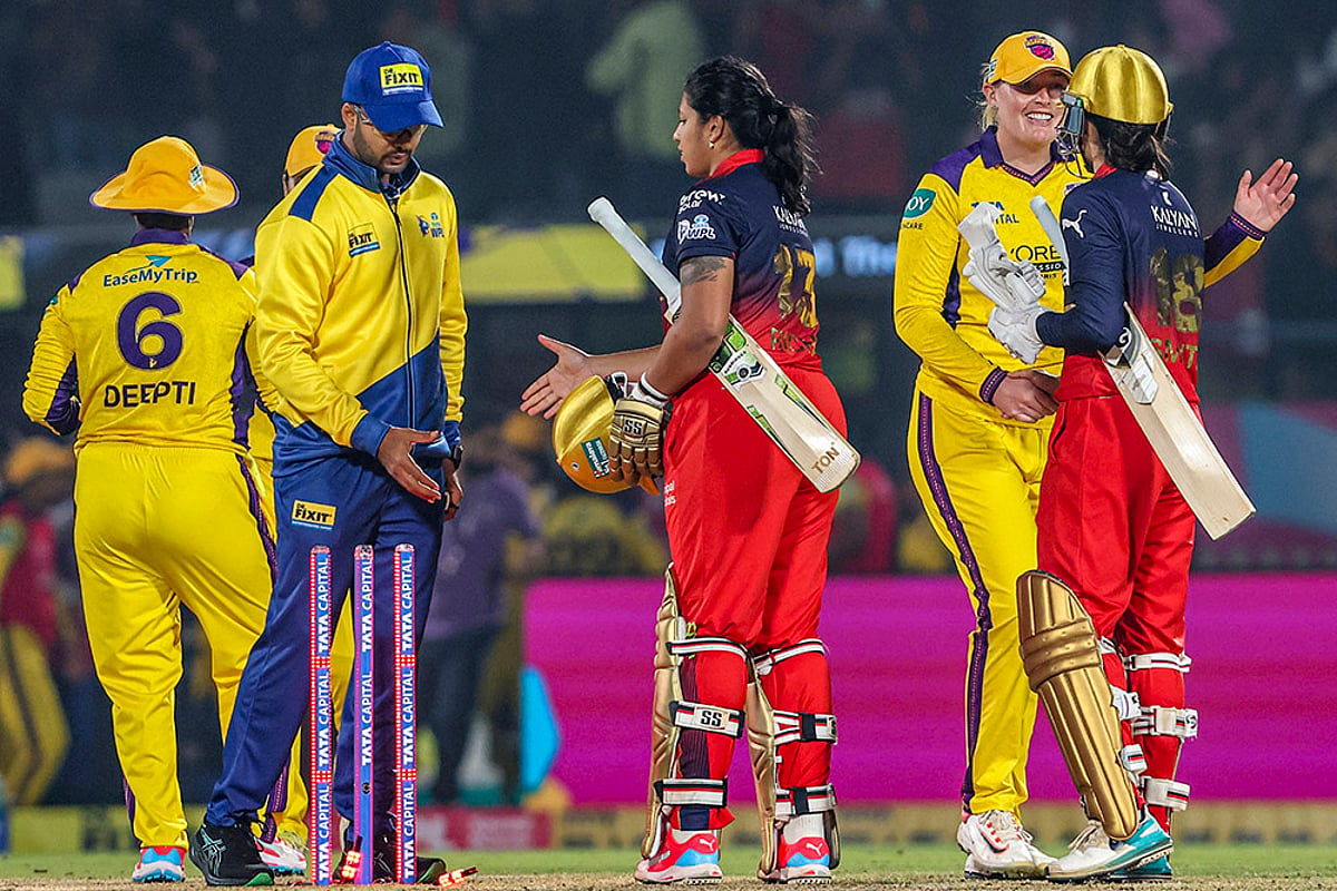 RCB Vs UPW WPL 2026 Cricket photos-Richa Ghosh, Smriti Mandhana