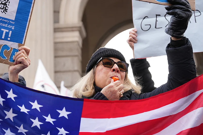 Anti-ICE Protesters Olympic Games