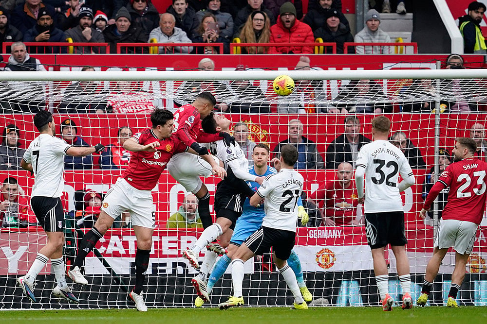  Manchester United and Fulham Premier League soccer match-Casemiro