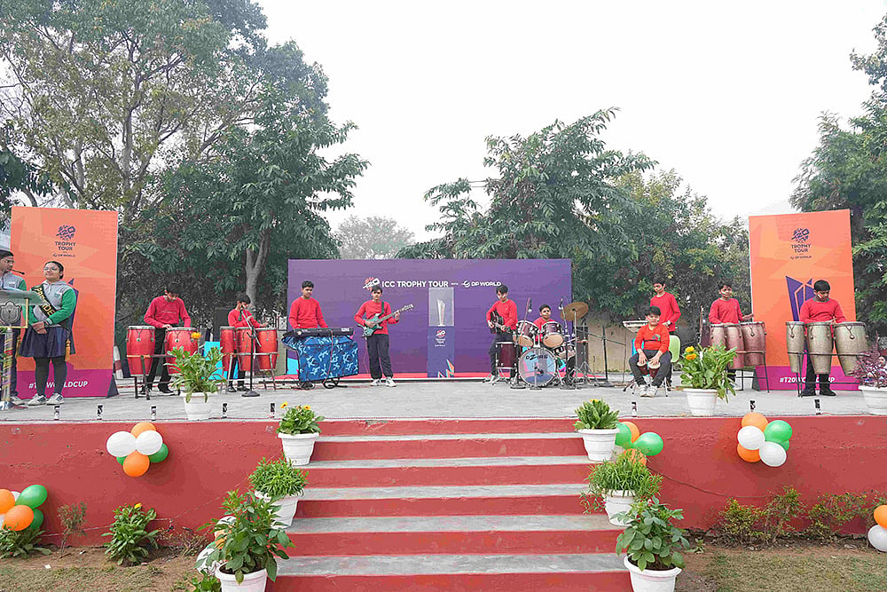 ICC Men’s T20 World Cup 2026 Trophy visit at Delhi Public School, Aligarh