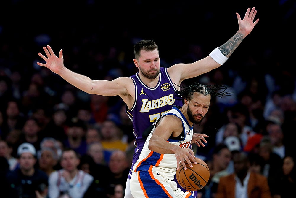 Lakers vs Knicks Basketball photos-Luka Doncic