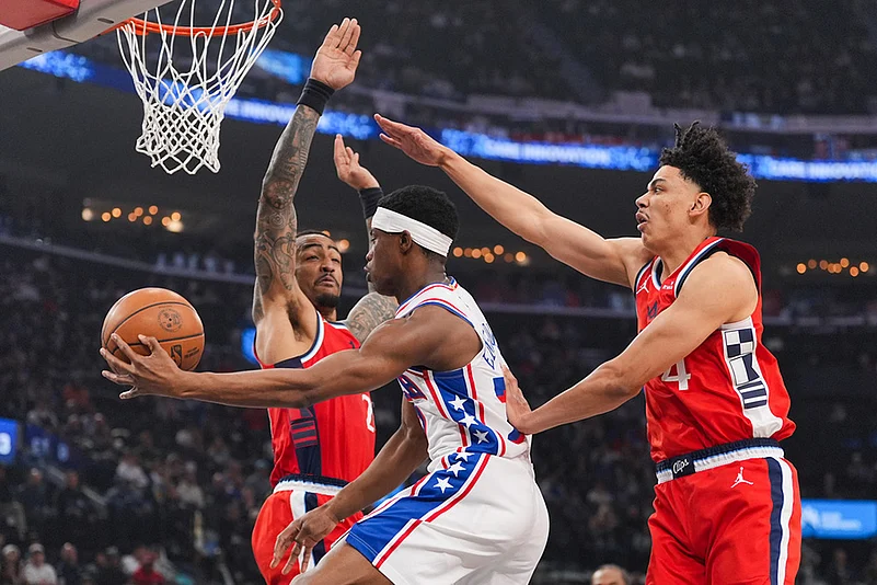 76ers vs Clippers NBA basketball game pics-Vj Edgecombe