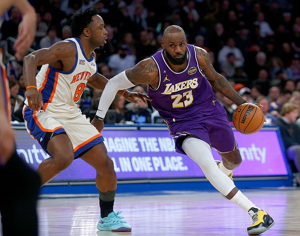 Lakers vs Knicks Basketball photos-OG Anunoby
