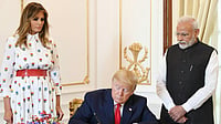 How The India-US Deal Is A Masterclass In Diplomacy shutterstocK : US President Donald Trump, First Lady Melania Trump and Indian Prime Minister Narendra Modi |