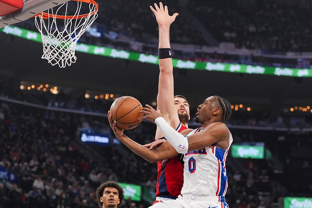 76ers vs Clippers NBA basketball game pics-Tyrese Maxey