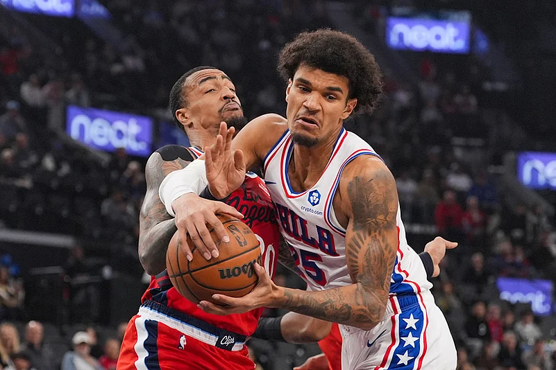 76ers vs Clippers NBA basketball game pics-Dominick Barlow