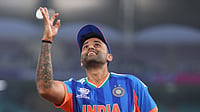 BCCI/X : Suryakumar Yadav during the warm-up match against South Africa 