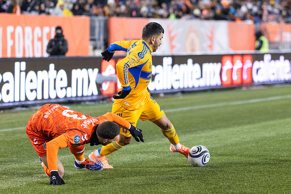 Forge FC vs Tigres UANL CONCACAF Champions Cup Soccer match-Angel Correa