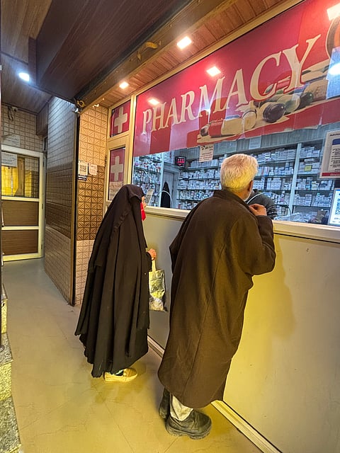 Shamima, a patient, and a retired school principal from Ganderbal who accompanies his 40-year-old son for treatment.