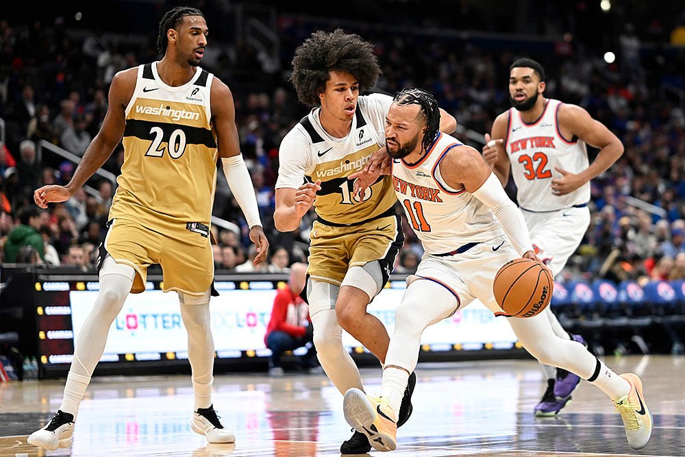 Washington Wizards vs New York Knicks NBA basketball game-Jalen Brunson