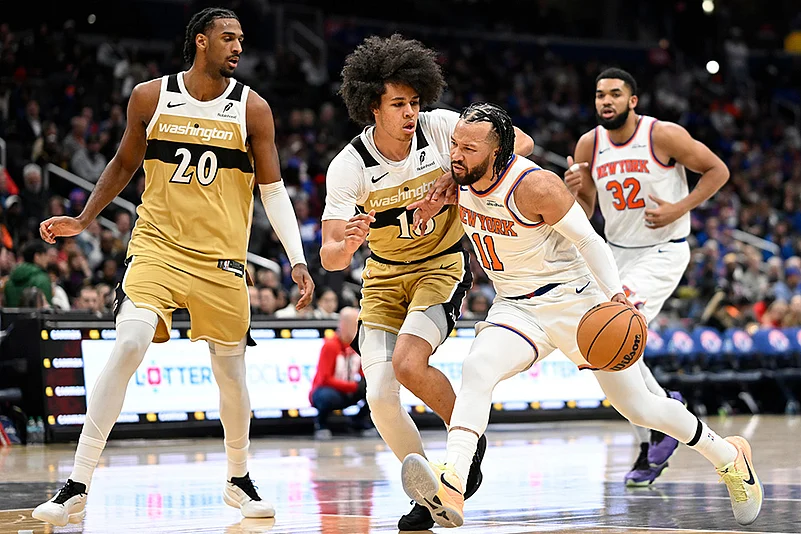 Washington Wizards vs New York Knicks NBA basketball game-Jalen Brunson