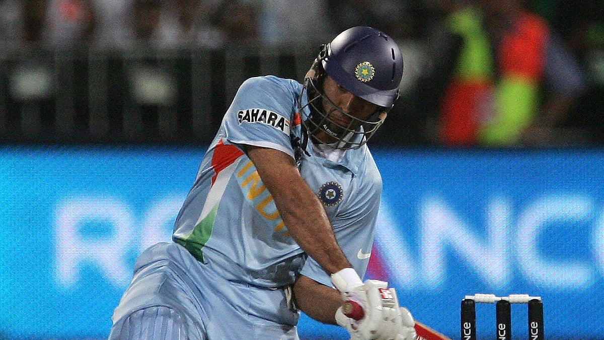 ICC/X : Yuvraj Singh in action in ICC T20 World Cup 2007 