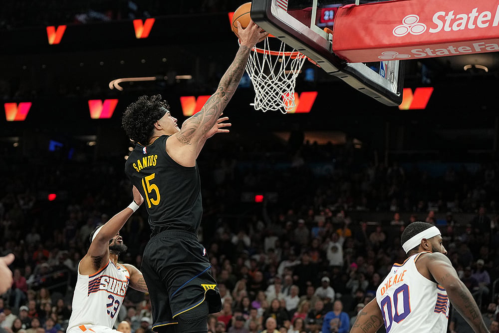 Phoenix Suns vs Golden State Warriors NBA basketball game-Gui Santos, Jordan Goodwin