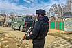 | Photo: PTI : A man in Jammu & Kashmir’s Pulwama was booked