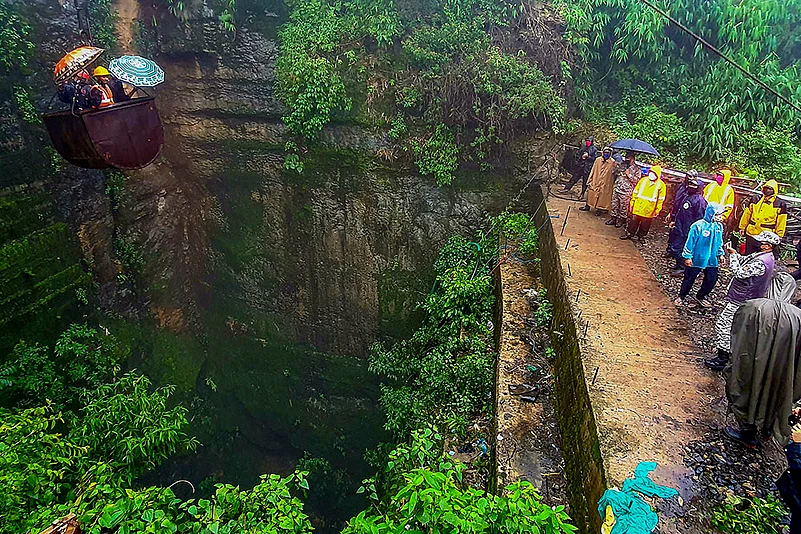 Illegal coal mine explosion East Jaintia Hills