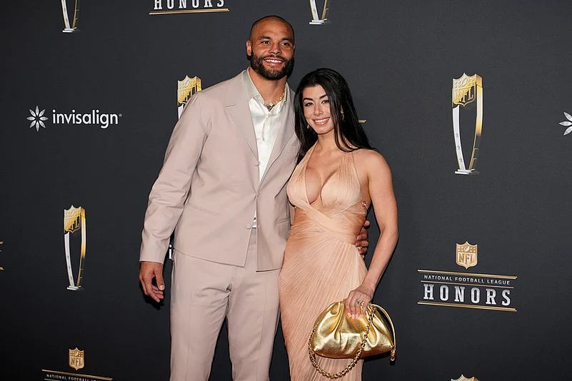 2026 NFL Football Honors award show-Dak Prescott and Sarah Jane Ramos