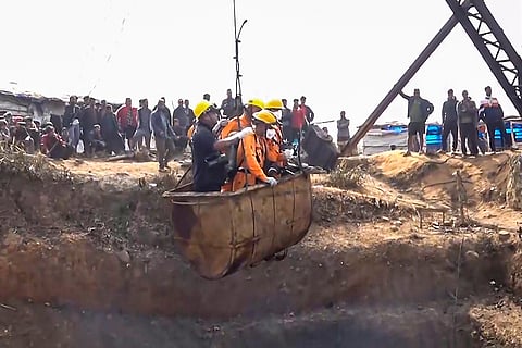 Search and rescue operation underway after at least 18 miners were killed and several others were feared trapped following an explosion in an illegal coal mining site, in East Jaintia Hills district, Meghalaya.