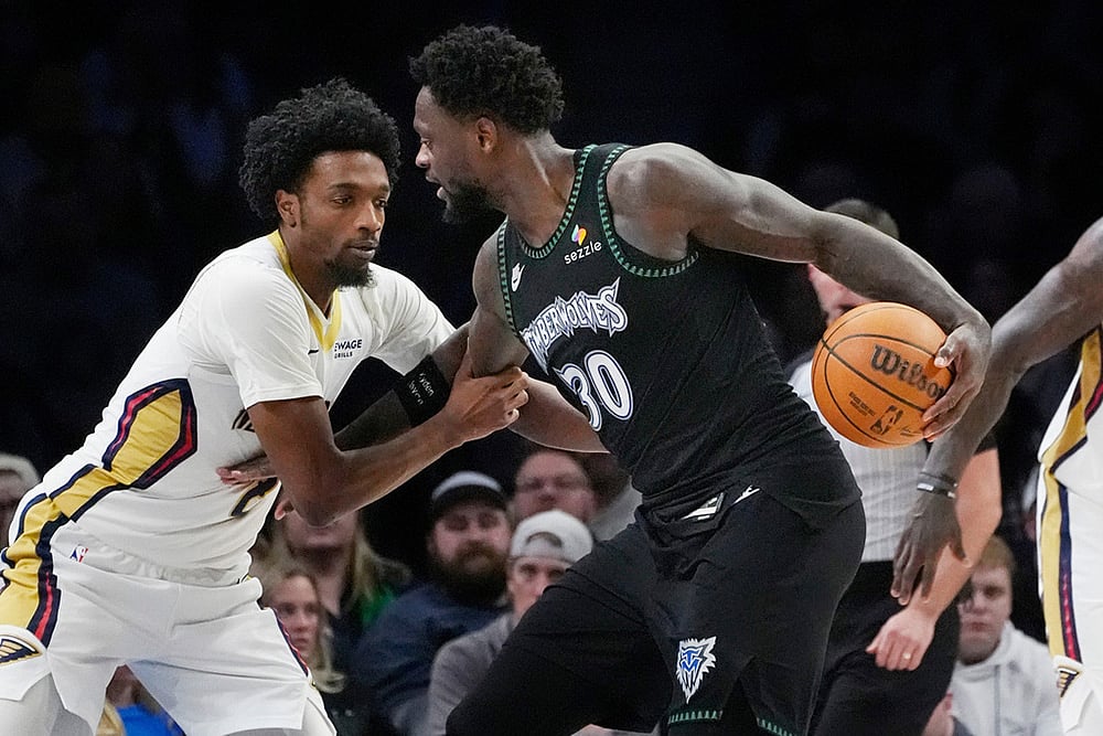 Minnesota Timberwolves vs New Orleans Pelicans NBA basketball game-Herb Jones