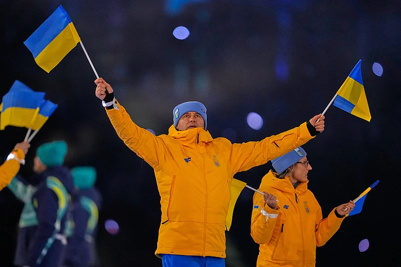 Milan Cortina Olympics Opening Ceremony photos-Ukraine Athletes