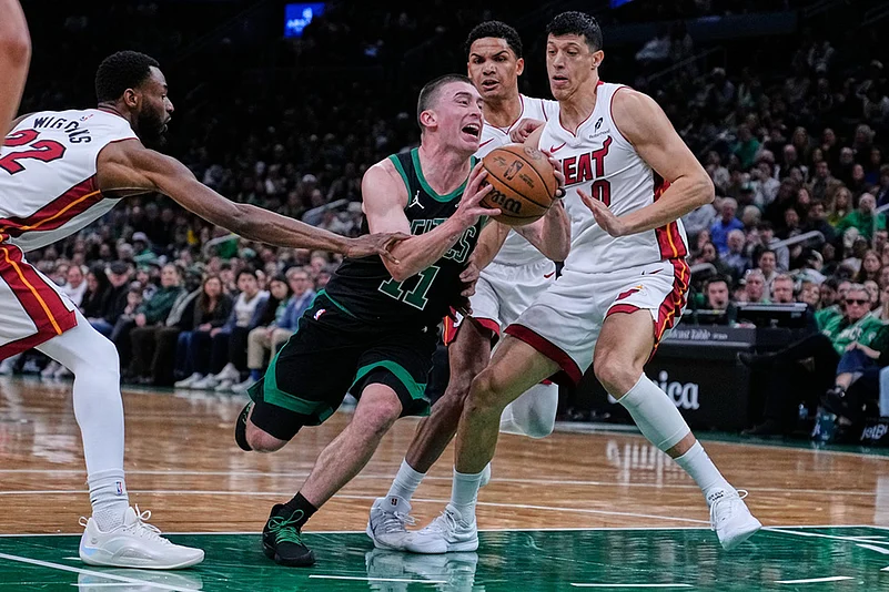 Boston Celtics vs Miami Heat NBA basketball game-Payton Pritchard