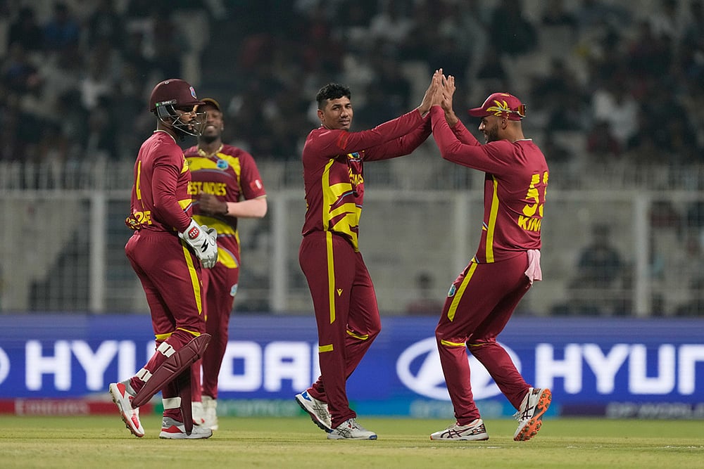 Scotland vs West Indies T20 World Cup cricket photos-Gudakesh Motie
