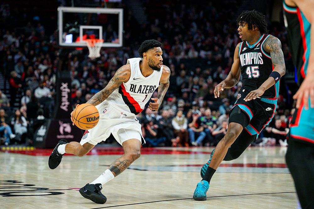 Portland Trail Blazers vs Memphis Grizzlies NBA basketball game-Blake Wesley
