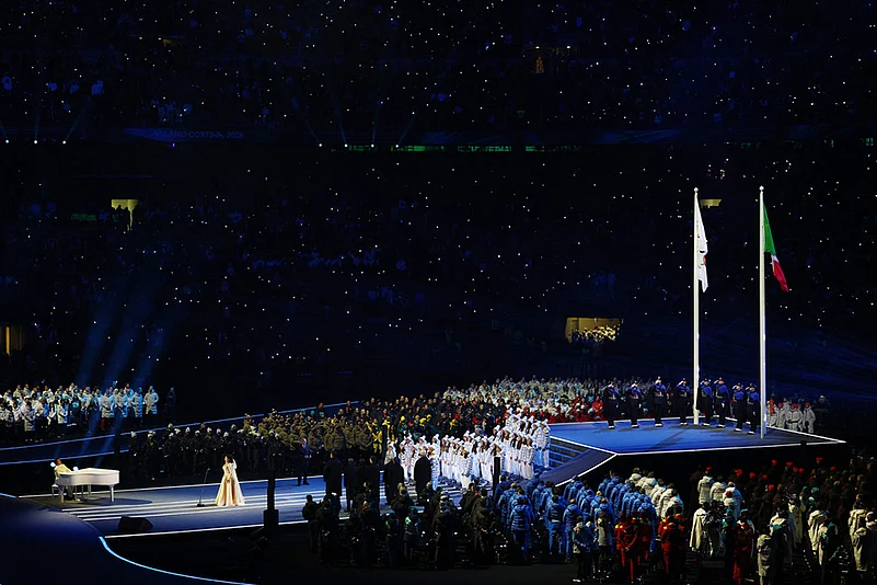 Milan Cortina Olympics Opening Ceremony photos-Cecilia Bartoli