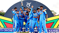 Following Dad's Footsteps: Rahul Dravid's Son Anvay Included In India U-19 Squad ICC : India U19 team celebrate the trophy