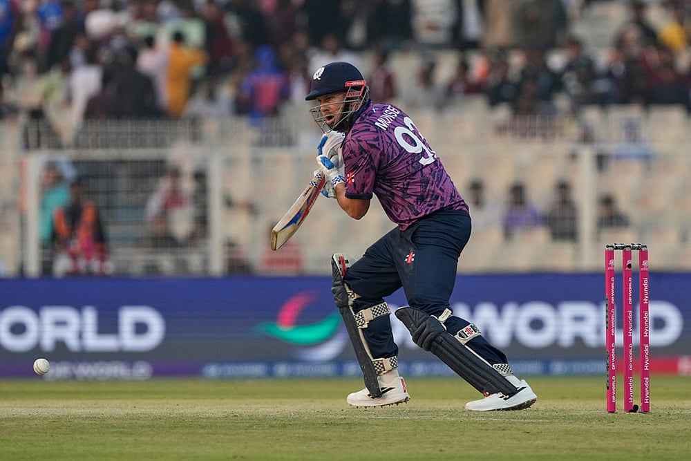Scotland vs West Indies T20 World Cup cricket photos-George Munsey