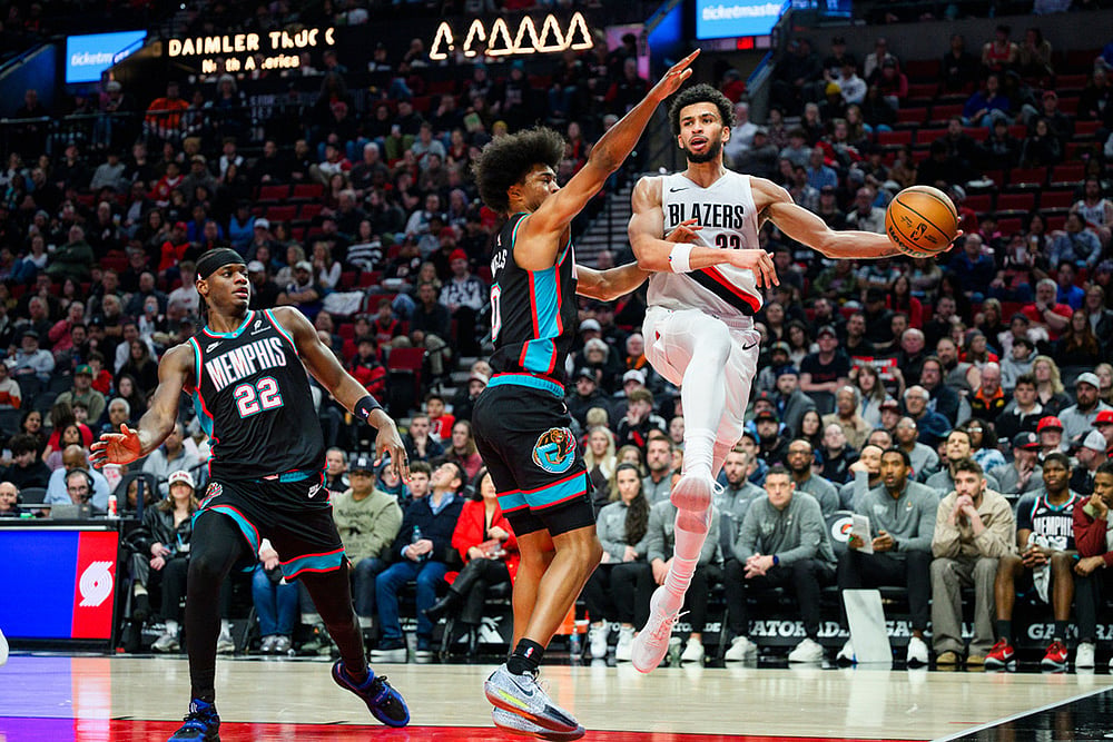 Portland Trail Blazers vs Memphis Grizzlies NBA basketball game-Toumani Camara