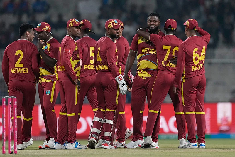Scotland vs West Indies T20 World Cup cricket photos-Romario Shepherd