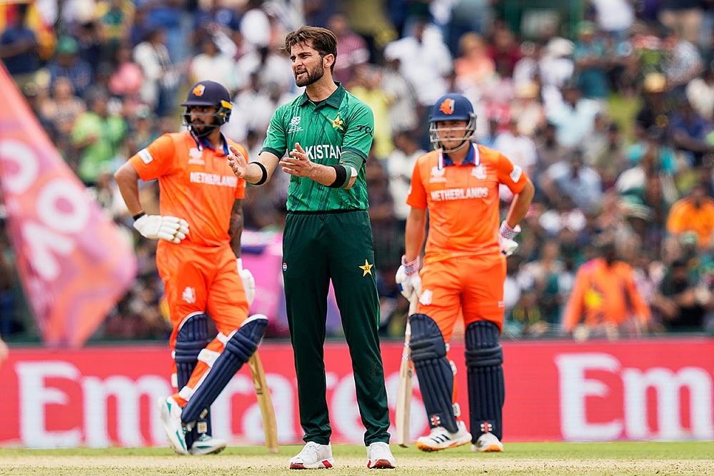 Netherlands vs Pakistan T20 World Cup cricket photos-Shaheen Shah Afridi