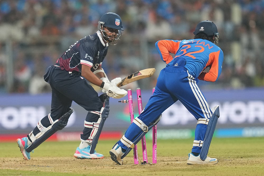 India vs USA  T20 World Cup cricket photos-Ishan Kishan