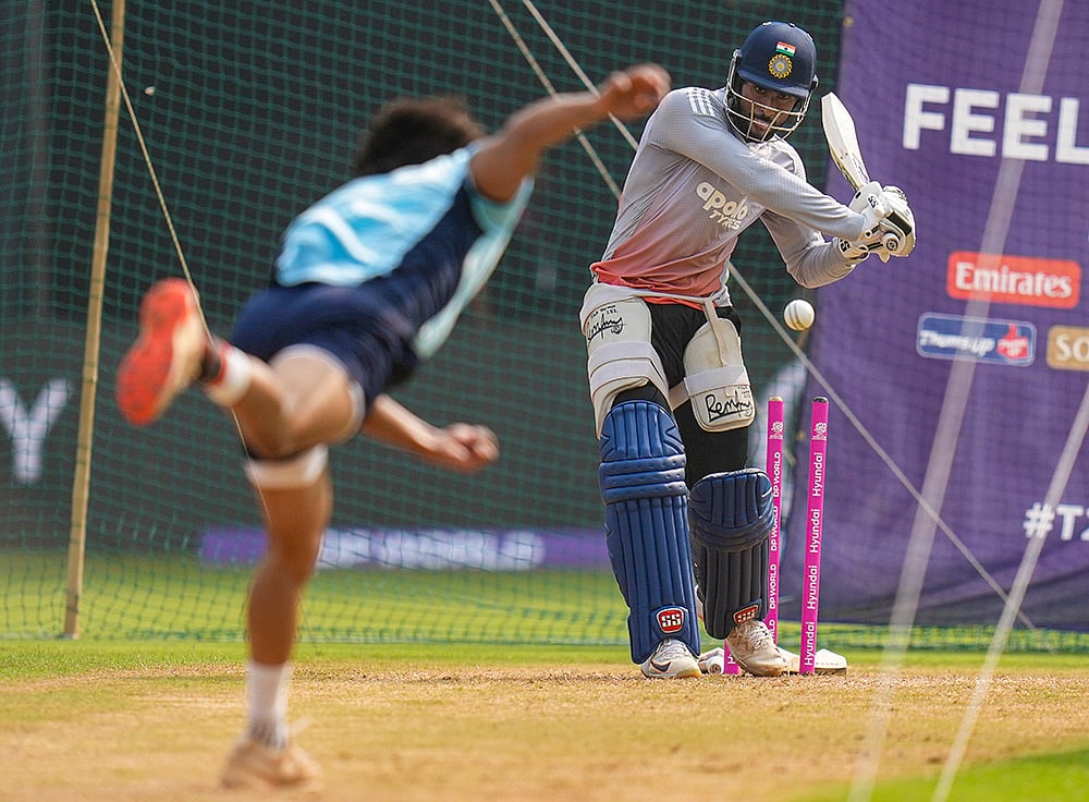 T20 World Cup 2026: India practice session-Tilak Varma 