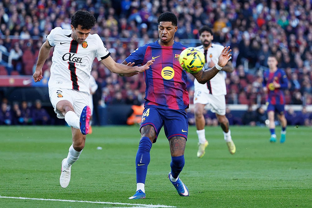 Spain La Liga Soccer Match: Mallorca vs Barcelona