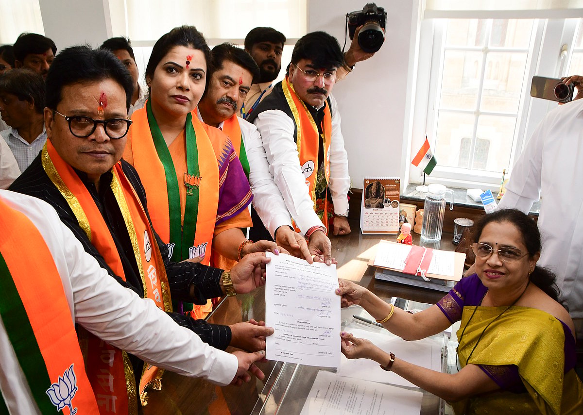 PTI : 
Tawde’s political career has been rooted more in municipal administration than mass politics. Known within the party as a disciplined organisational leader, she rose steadily through the BJP’s local and civic ranks. 