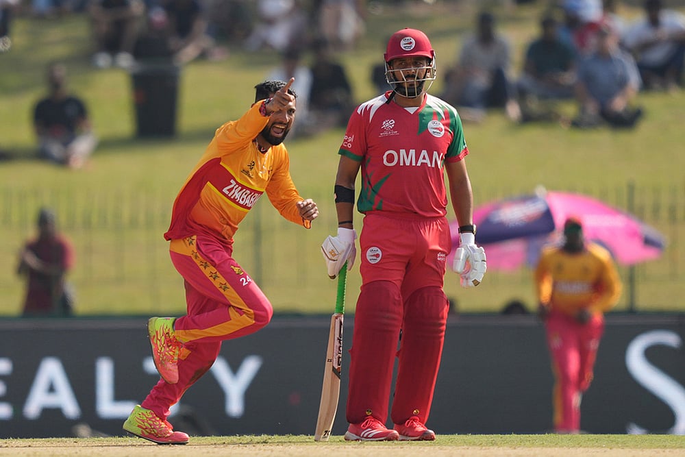 Oman vs Zimbabwe T20 World Cup Cricket-Sikandar Raza